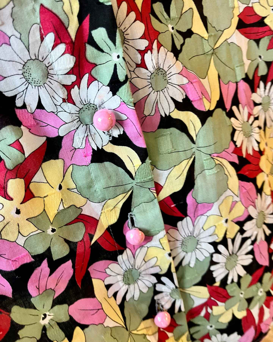Cropped Over Size Flower Shirt – Jr-unique.net