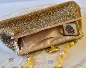 Gold Beaded Bag