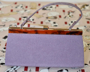 Purple Kimono Fabric Handbag